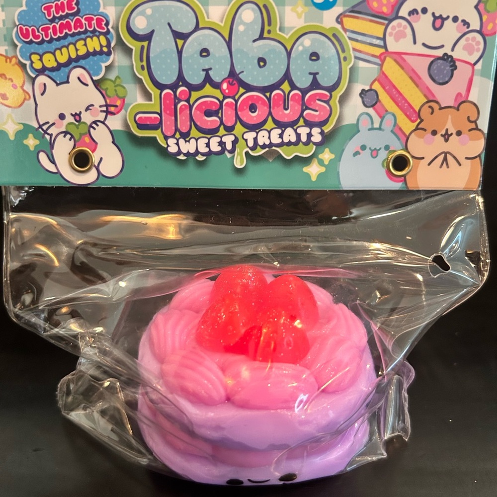 Taba-licious Sweet Treats Strawberry Pink Squishy
